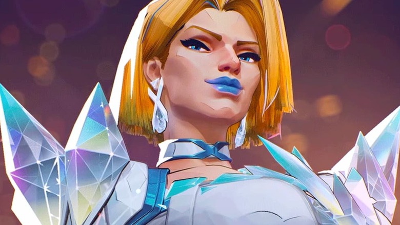 Emma Frost in diamond armor in 